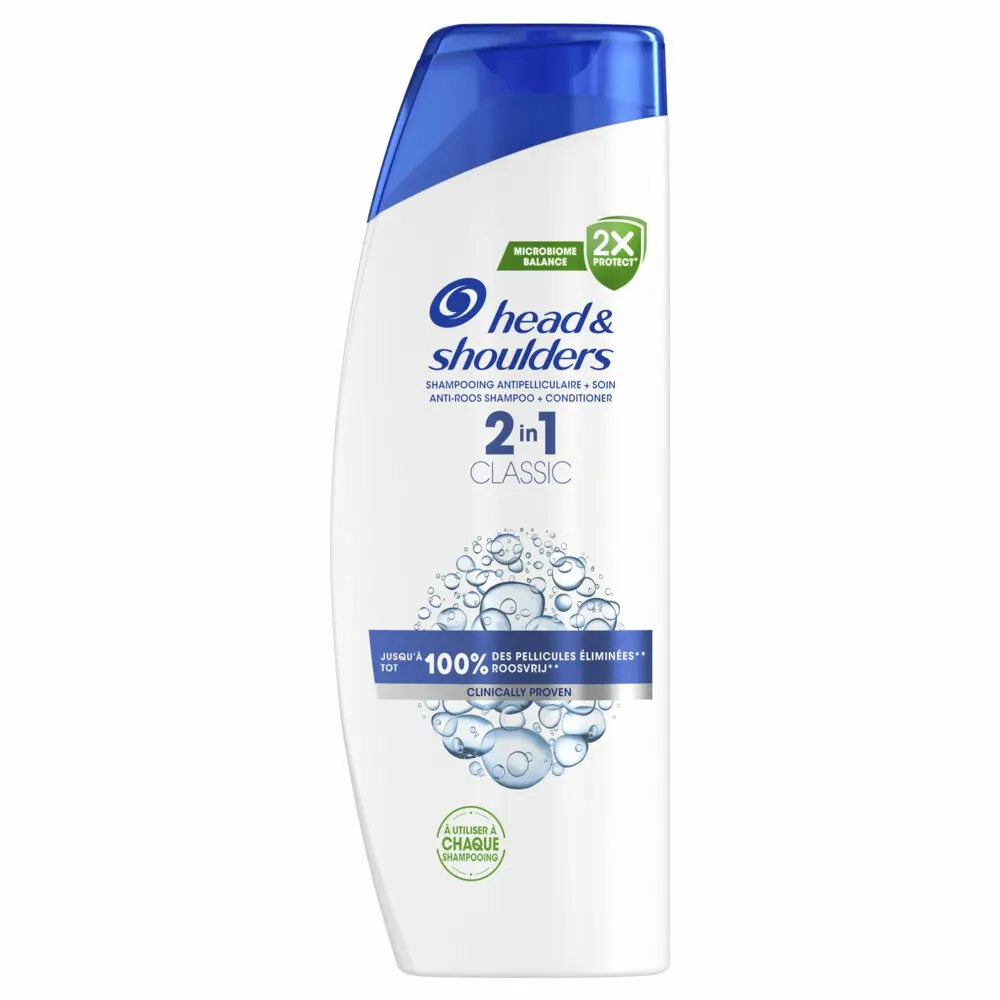 שמפו ומרכך 2 ב-1 להגנה מפני קשקשים Head & Shoulders Classic Clean – בנפח 400 מ"ל