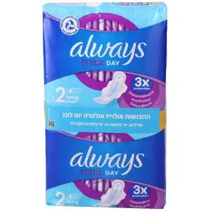 תחבושות Always Ultra לונג עם כנפיים – 20 יחידות