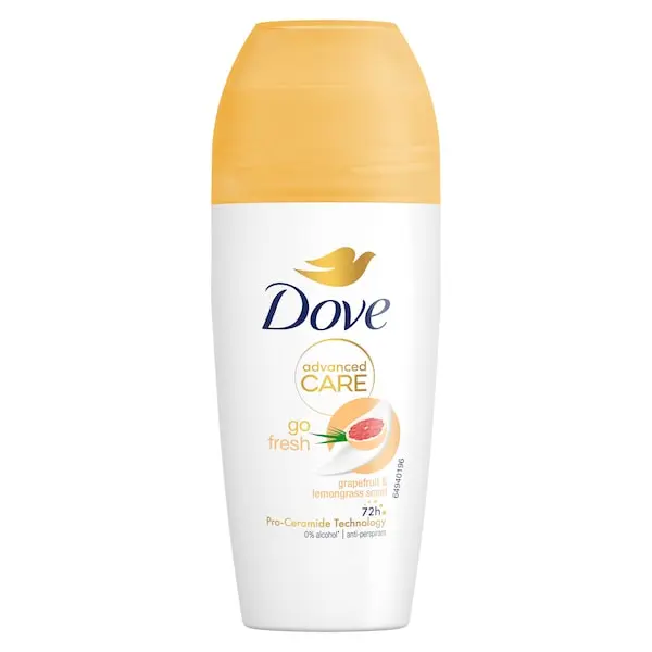 דאודורנט רול-און לאישה Dove Go Fresh Grapefruit & Lemongrass – בנפח 50 מ"ל