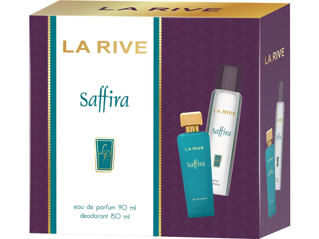 סט לאישה La Rive Saffira — בושם E.D.P 90 ml + דאודורנט 150 ml