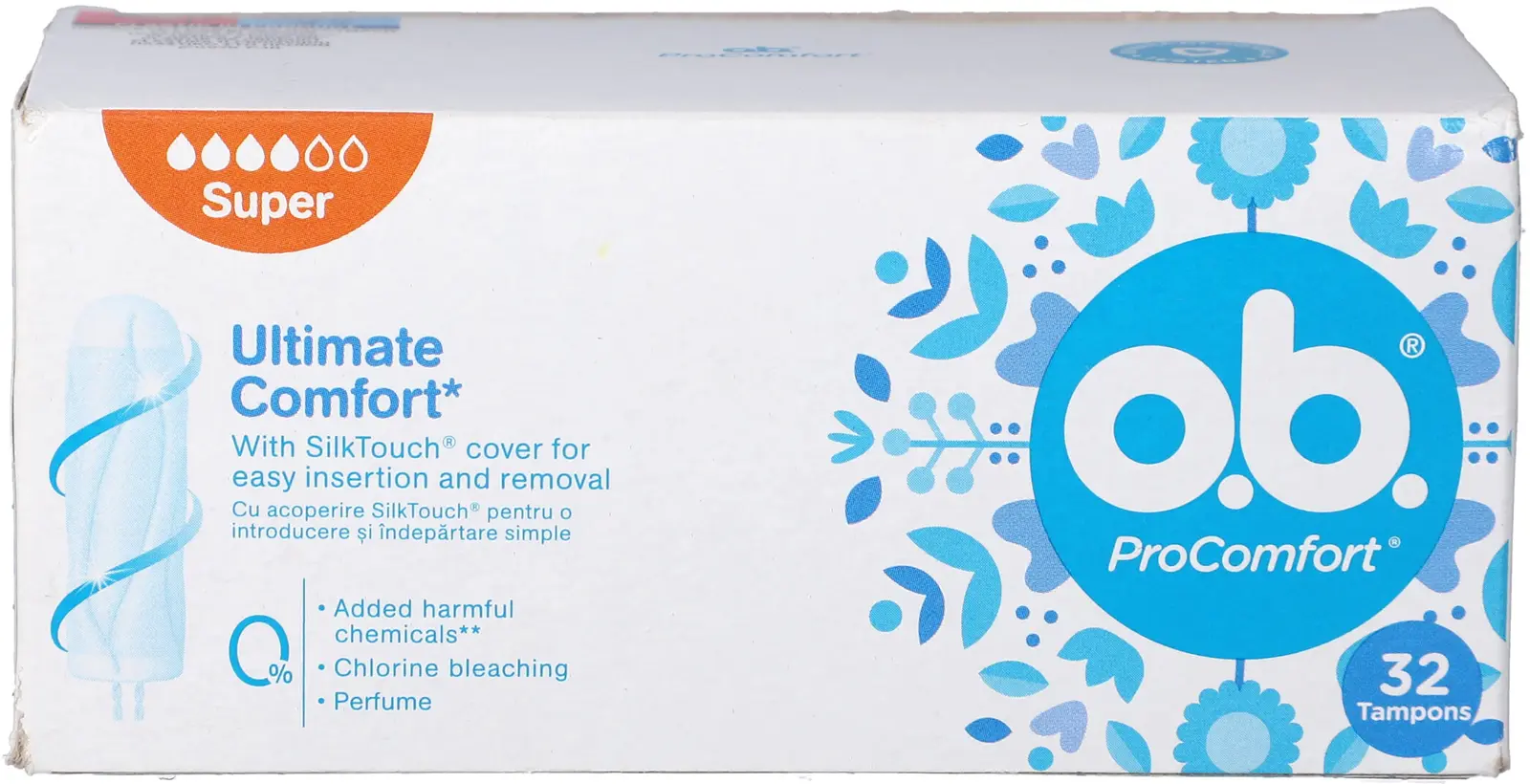 טמפונים O.B ProComfort סופר – 32 יחידות