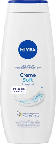 קרם רחצה עשיר עם שמן שקדים וויטמינים Nivea – בנפח 500 מ"ל