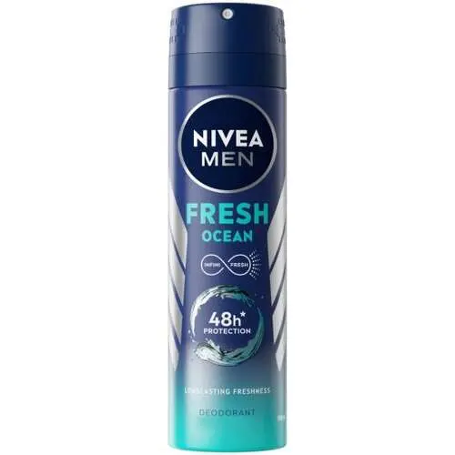 דאודורנט ספריי לגבר Nivea Fresh Ocean Spray – בנפח 150 מ"ל
