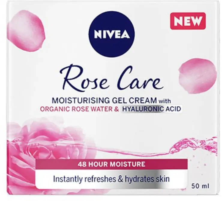 קרם פנים Nivea Rose Care Gel – בנפח 50 מ"ל