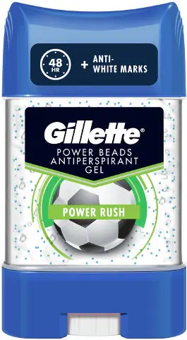דאודורנט ג'ל לגבר Gillette Power Beads Power Rush – בנפח 75 מ"ל