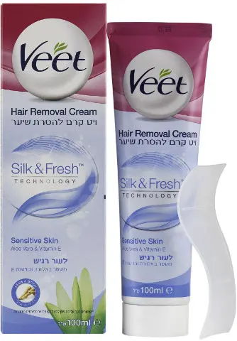 קרם הסרת שיער לגוף לעור רגיש Veet – בנפח 100 מ"ל