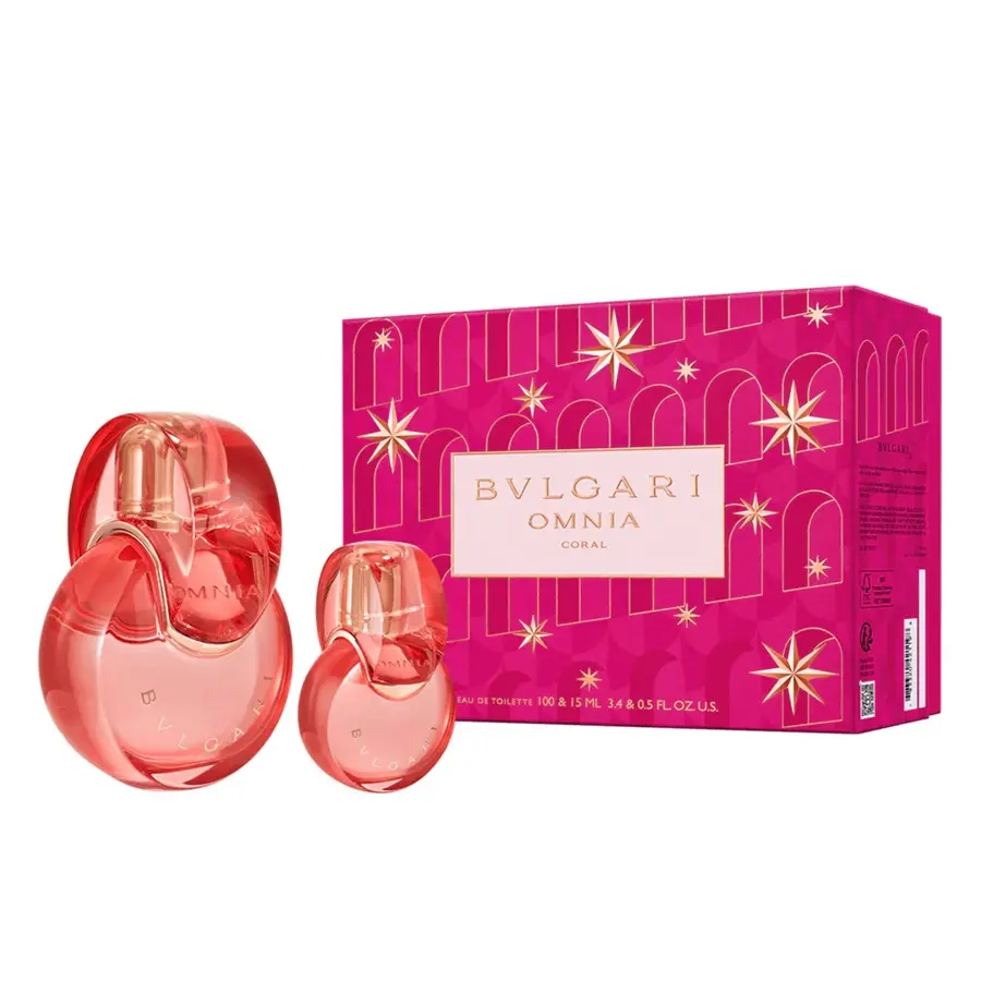 סט לאישה Bvlgari Omnia Coral — E.D.T 100 ml + 15 ml