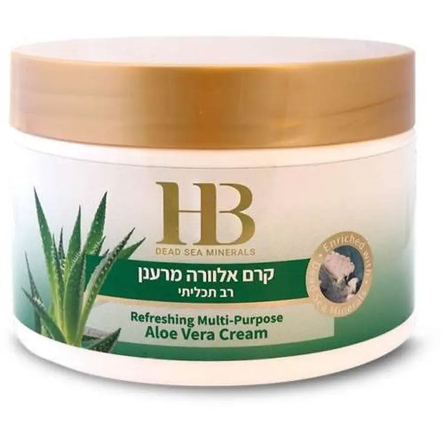קרם גוף אלוורה HB Dead Sea Minerals – בנפח 350 מ"ל
