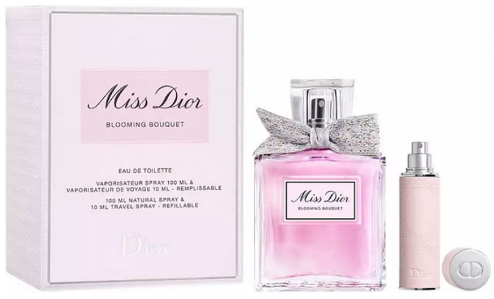 סט לאישה Dior Miss Dior Blooming Bouquet — בושם 100 מ"ל E.D.T + בושם נסיעות 10 מ"ל E.D.T