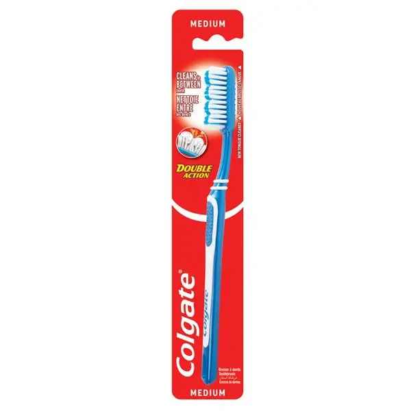 מברשת שיניים בינונית Colgate Double Action