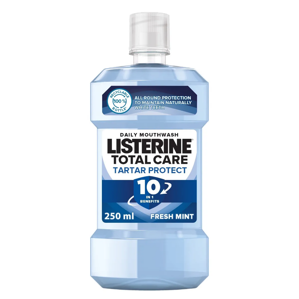 מי פה להגנה מפני אבנית Listerine Total Care Tartar Protect – בנפח 250 מ"ל