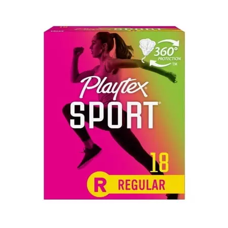 טמפונים Playtex Sport רגיל – 18 יחידות