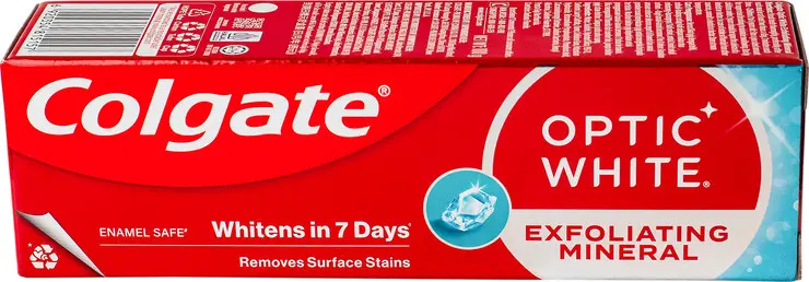 משחת שיניים מלבינה בתוספת מינרלים Colgate Optic White Mint – בנפח 100 מ"ל