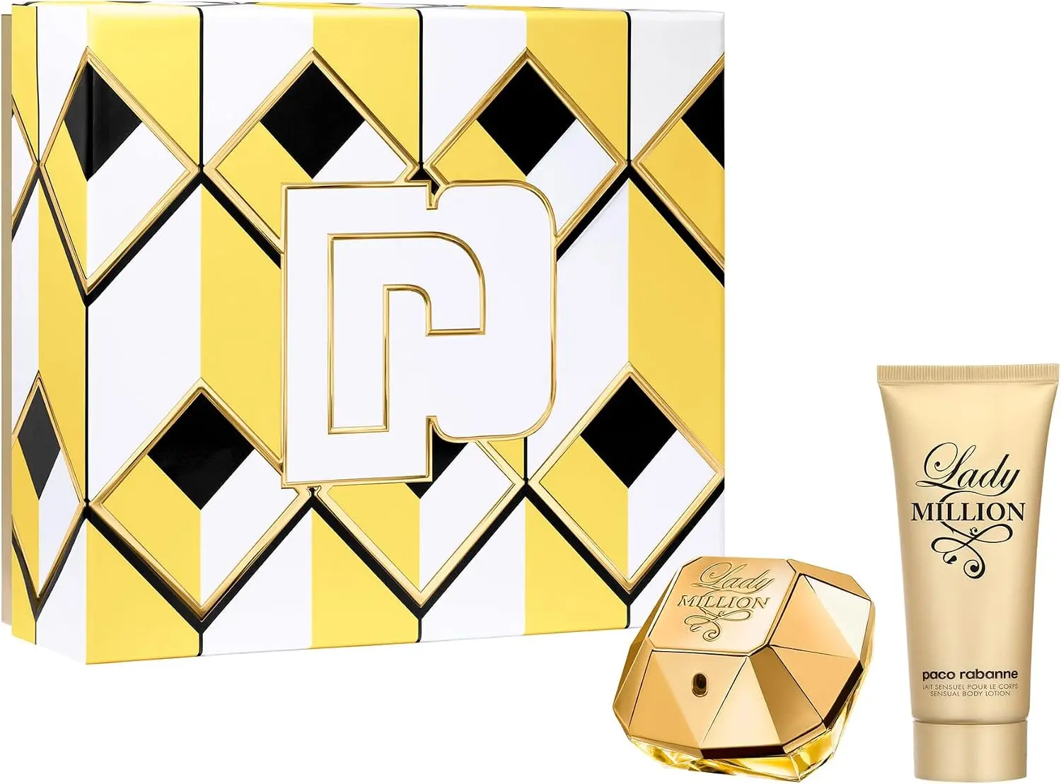 סט לאישה Paco Rabanne Lady Million — בושם E.D.P 80 ml וקרם גוף 100 ml