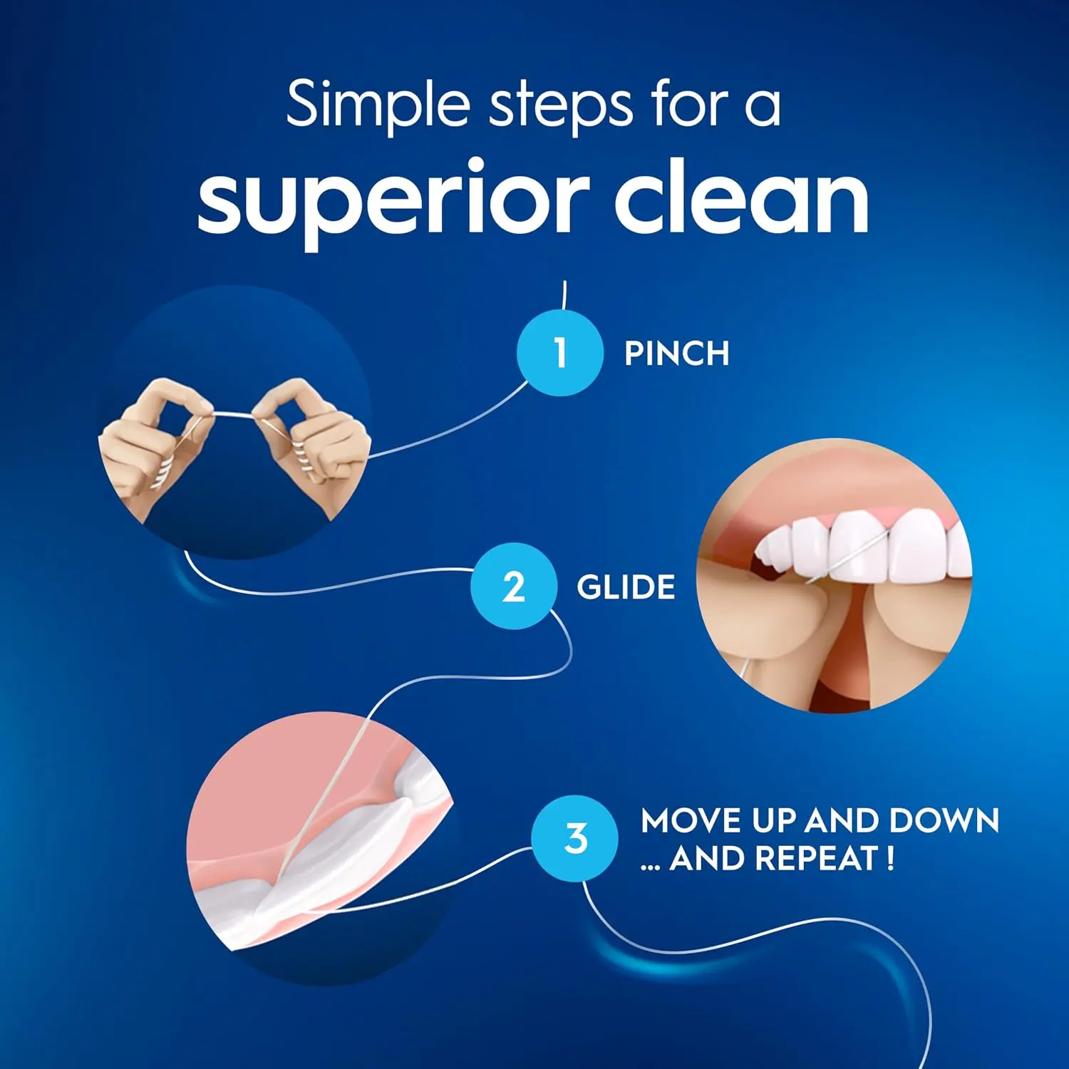חוט דנטלי עם שעווה Oral-B Essential Floss – באורך 50 מטר