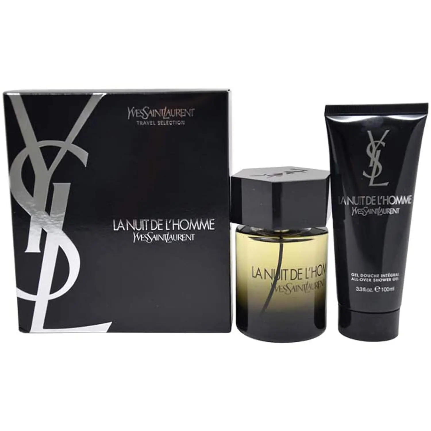סט לגבר Yves Saint Laurent La Nuit De L'Homme — בושם E.D.T 100 ml וג'ל רחצה 50 ml