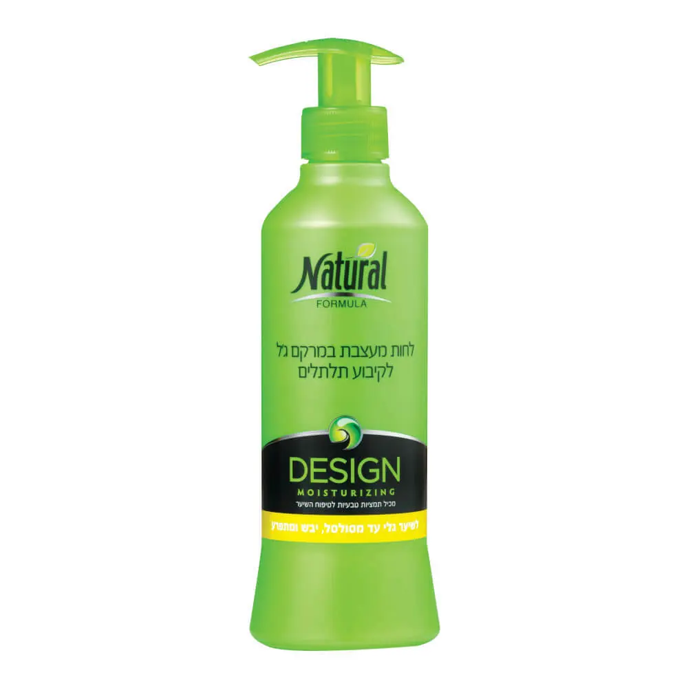 ג'ל לחות מעצב לשיער מתולתל Natural Formula Go Curly -בנפח 400 מ"ל