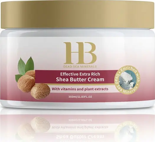 קרם גוף HB Dead Sea Minerals Effective Extra Rich Shea Butter – בנפח 350 מ"ל