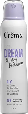 דאודורנט ספריי לאישה Crema 4 In 1 Dream – בנפח 150 מ"ל