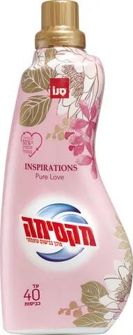 מרכך כביסה מקסימה מרוכז בניחוח Pure Love – בנפח 1000 מ"ל