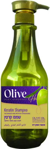 שמפו קרטין מועשר בשמן זית Olive – בנפח 800 מ"ל