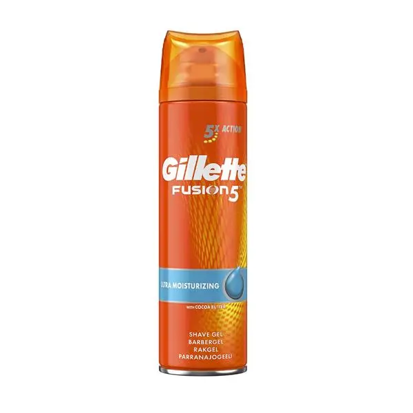 ג'ל גילוח לגבר Gillette Fusion 5 Moisturising – בנפח 200 מ"ל