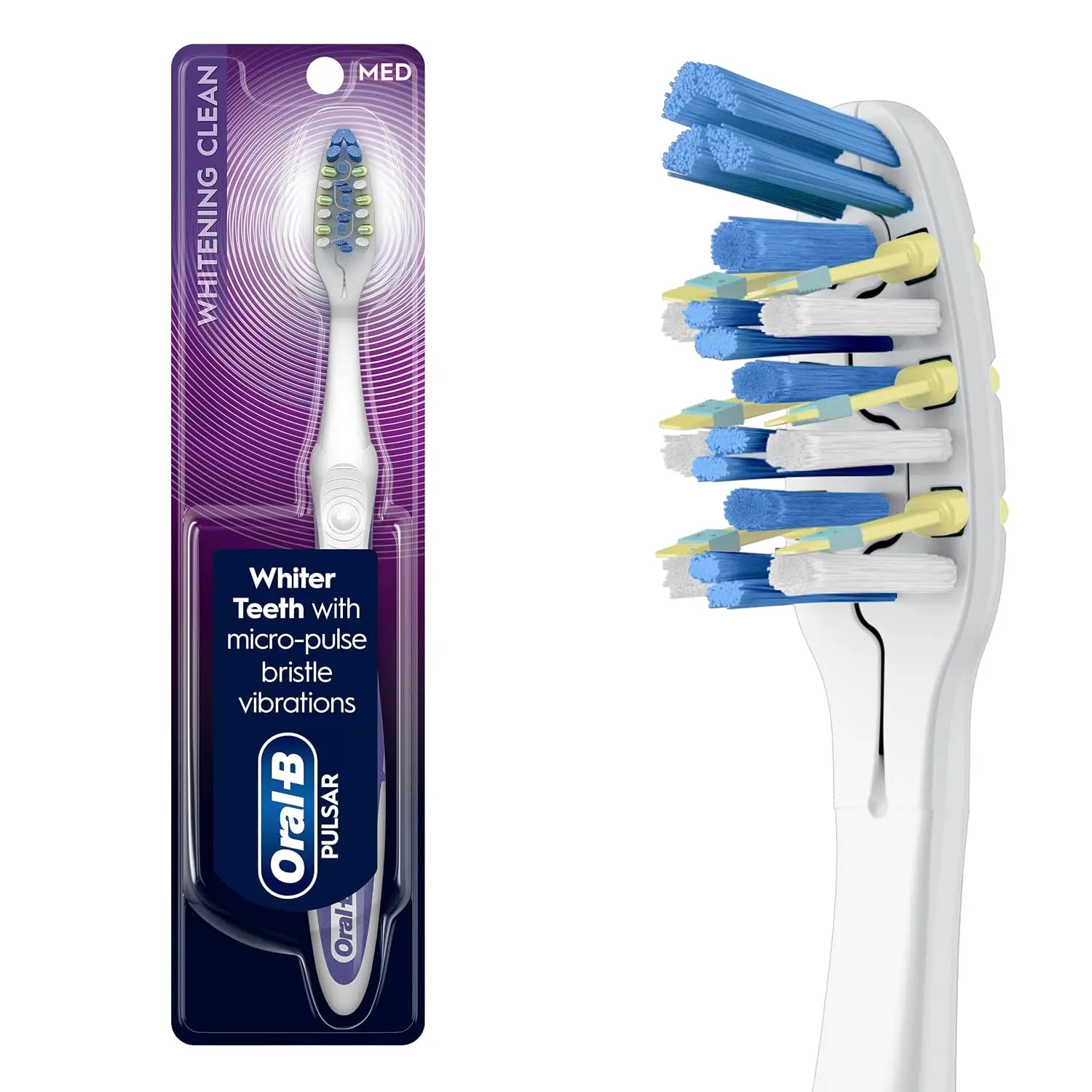 מברשת שיניים בינונית על סוללות Oral-B 3D Pulsar Pro Expert Power