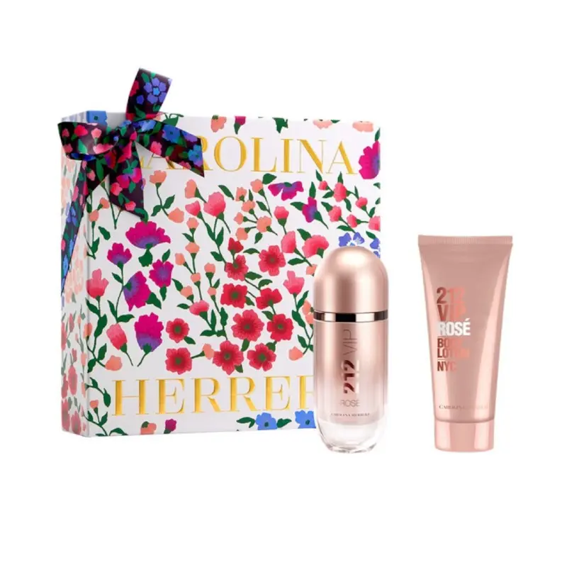 סט לאישה Carolina Herrera 212 Vip Rose — בושם E.D.P 80 ml וקרם גוף 100 ml