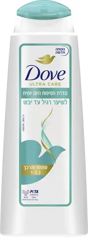 שמפו ומרכך יומיומי 2 ב-1 Dove – בנפח 400 מ"ל