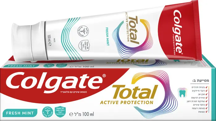משחת שיניים פסים מרעננים Colgate Total – בנפח 100 מ"ל