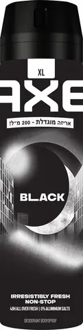 דאודורנט ספריי לגבר Axe Black – בנפח 200 מ"ל