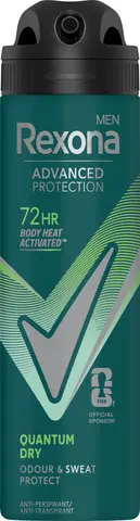 דאודורנט ספריי לגבר Rexona Invisible Quantum Dry – בנפח 150 מ"ל