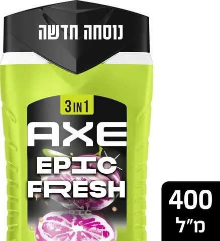 תחליב רחצה בניחוח אשכולית ואננס מבית Axe – בנפח 400 מ"ל