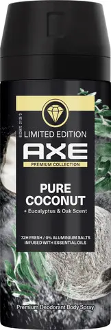 דאודורנט ספריי לגבר Axe Pure Coconut – בנפח 150 מ"ל