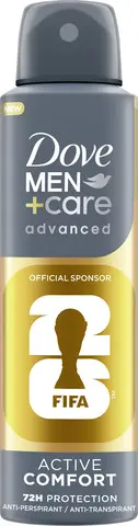 דאודורנט ספריי לגבר Dove Men+Care Active Comfort FIFA – בנפח 150 מ"ל