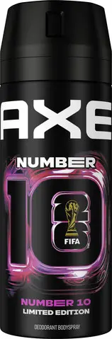 דאודורנט ספריי לגבר Axe Number 10 FIFA – בנפח 150 מ"ל