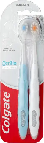 זוג מברשות שיניים רכות במיוחד Colgate Gentle Ultrafoam
