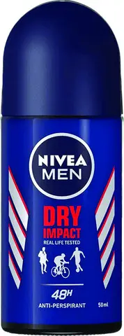 דאודורנט רול-און לגבר Nivea Dry Impact – בנפח 50 מ"ל