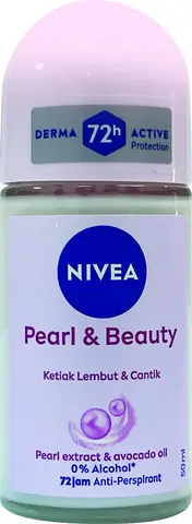 דאודורנט רול-און לאישה Nivea Pearl & Beauty – בנפח 50 מ"ל