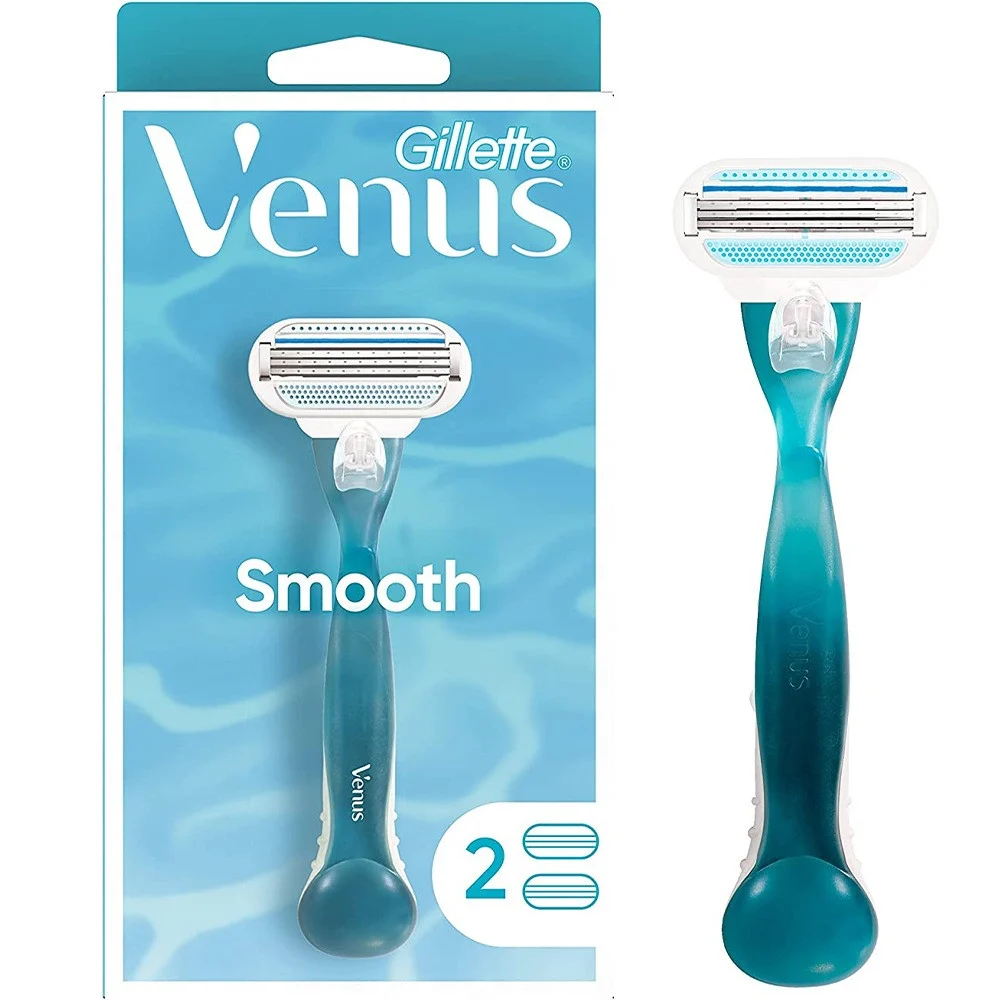 סכיני גילוח לאישה Gillette Venus שלושה להבים – סך הכל 2 סכינים עם ידית
