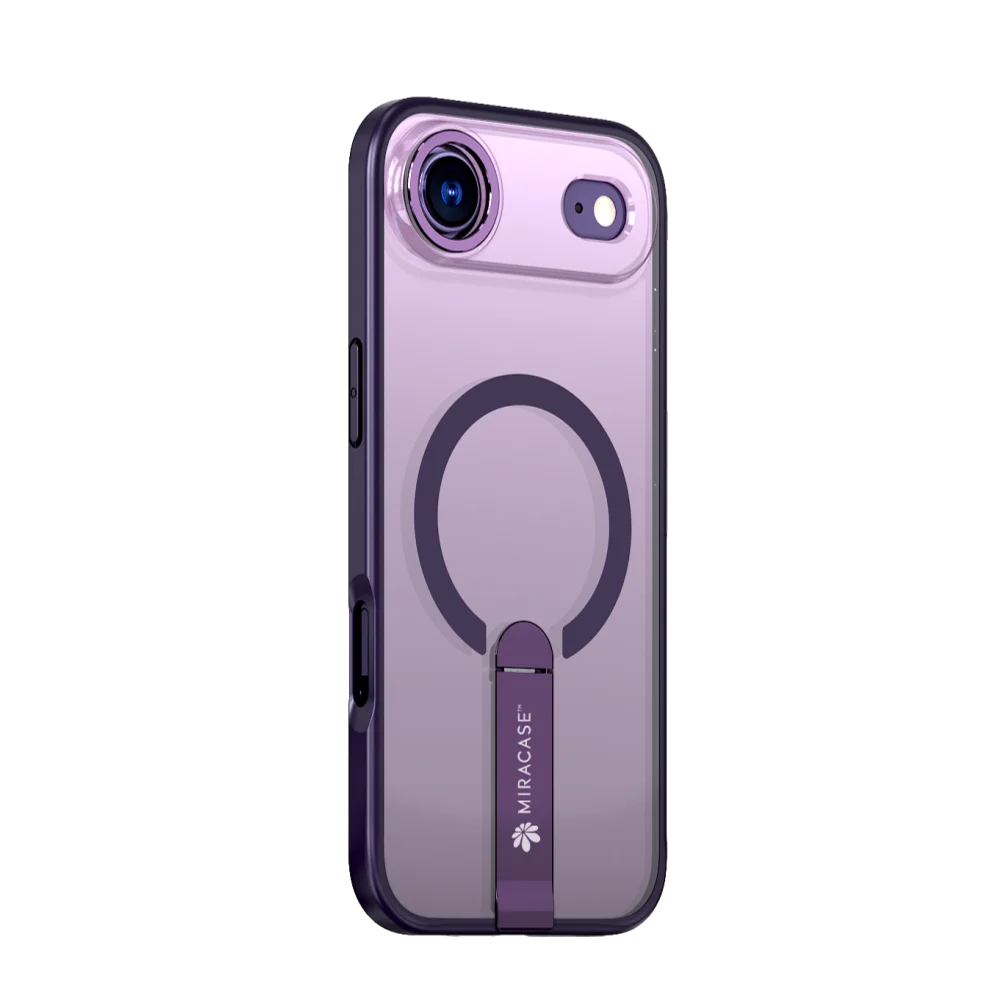 כיסוי MagSafe ל-Apple iPhone 17 Air מבית Miracase דגם Mirastand – בצבע סגול