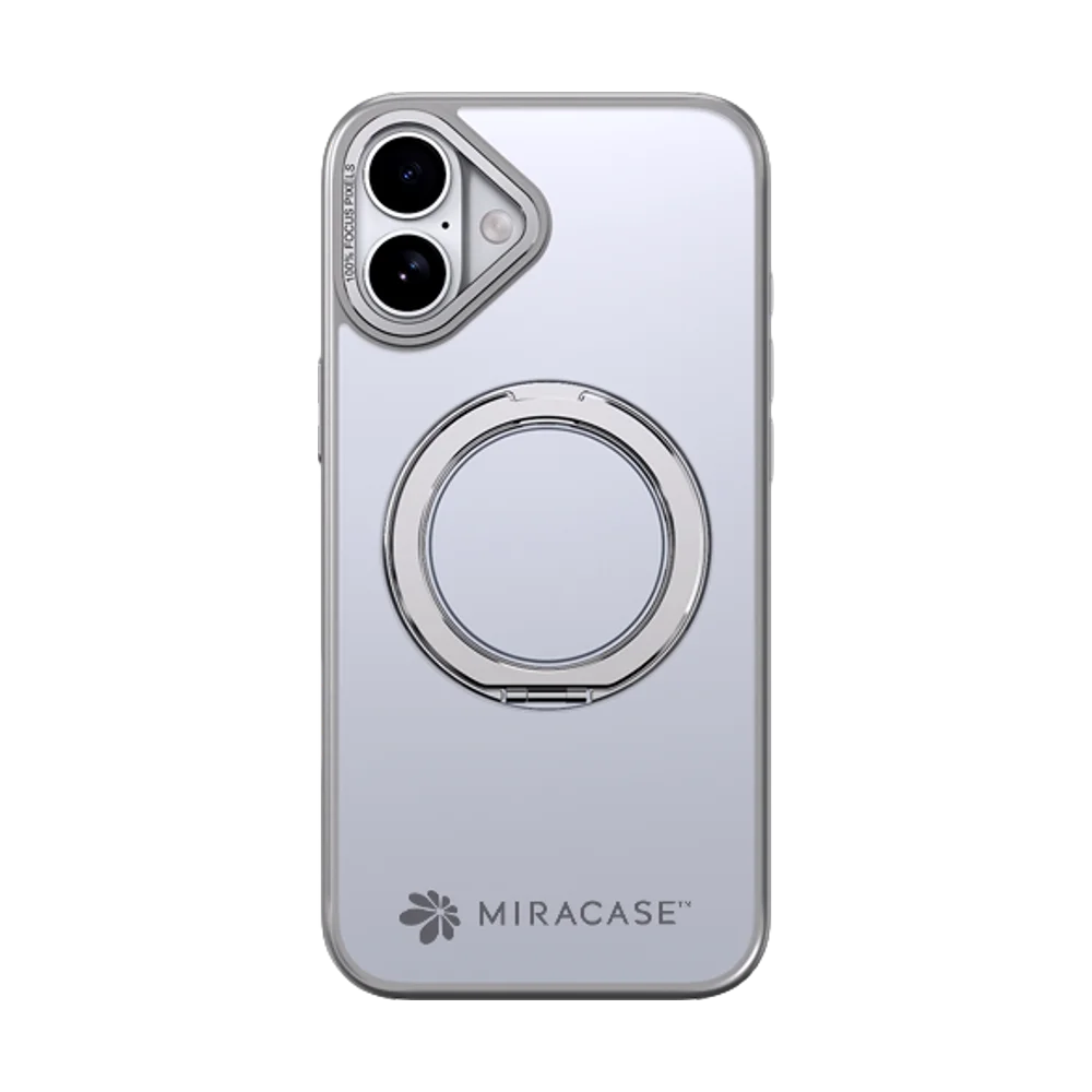 כיסוי MagSafe ל-Apple iPhone 16 מבית Miracase דגם Miraring – בצבע אפור