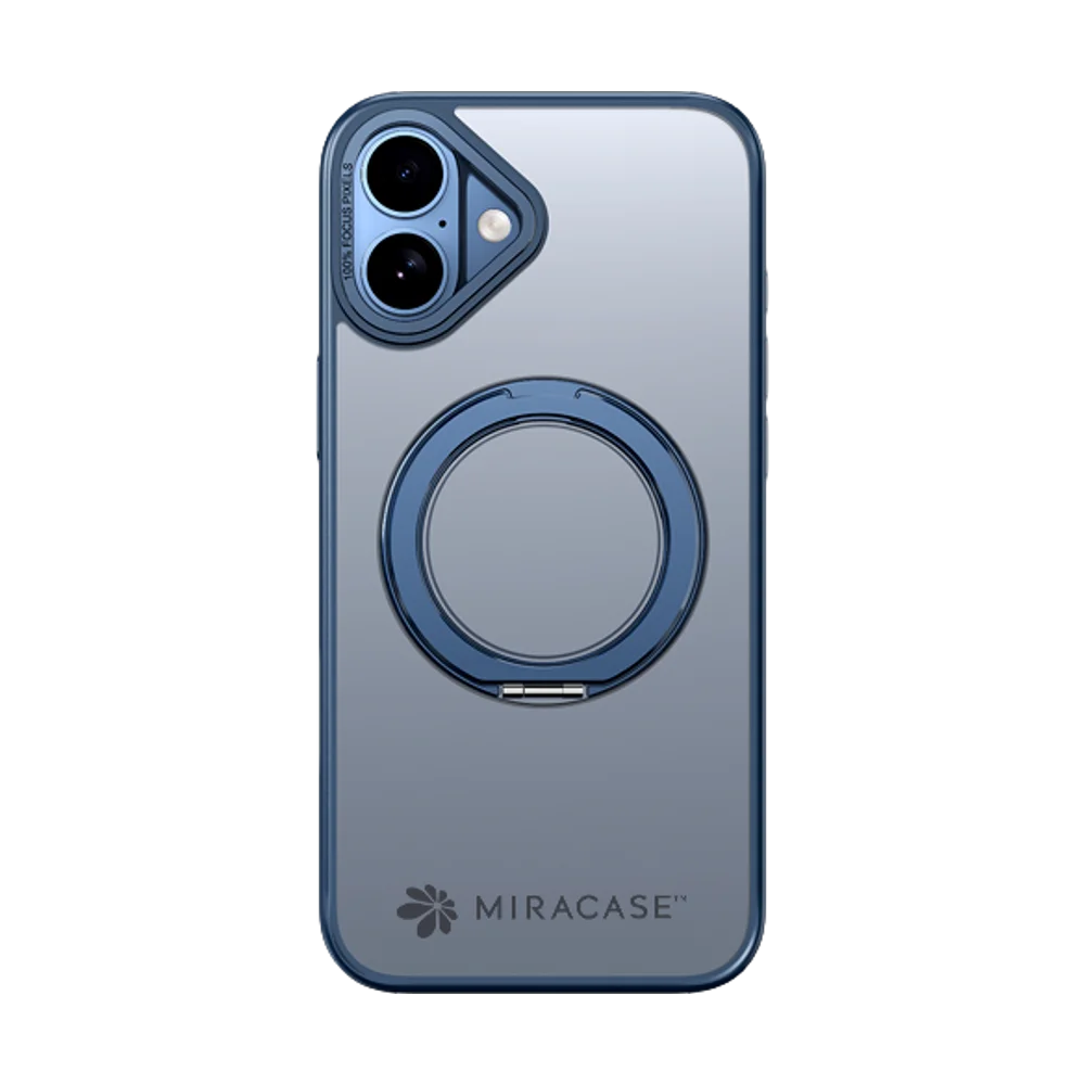 כיסוי MagSafe ל-Apple iPhone 16 מבית Miracase דגם Miraring – בצבע כחול