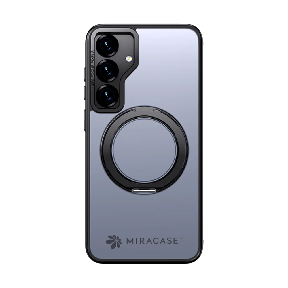 כיסוי MagSafe ל-Samsung Galaxy S25 מבית Miracase דגם Miraring – בצבע שחור