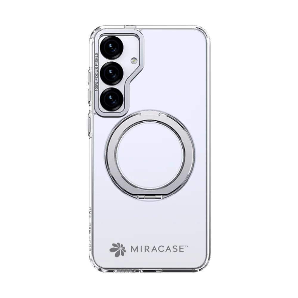 כיסוי שקוף מגנטי ל-Samsung Galaxy S25 Plus מבית Miracase דגם Miraring – בצבע שקוף