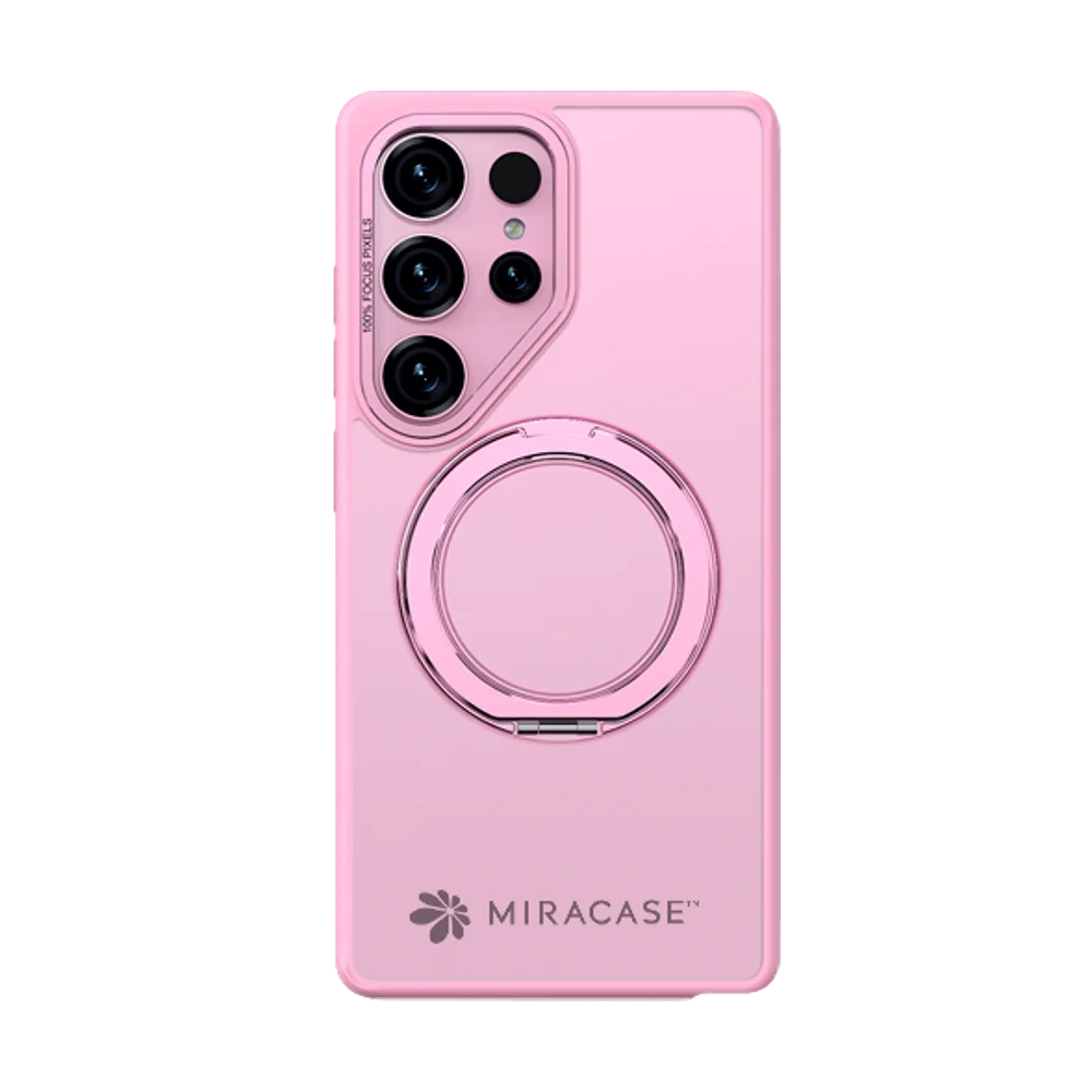 כיסוי MagSafe ל-Samsung Galaxy S25 Ultra מבית Miracase דגם Miraring – בצבע ורוד
