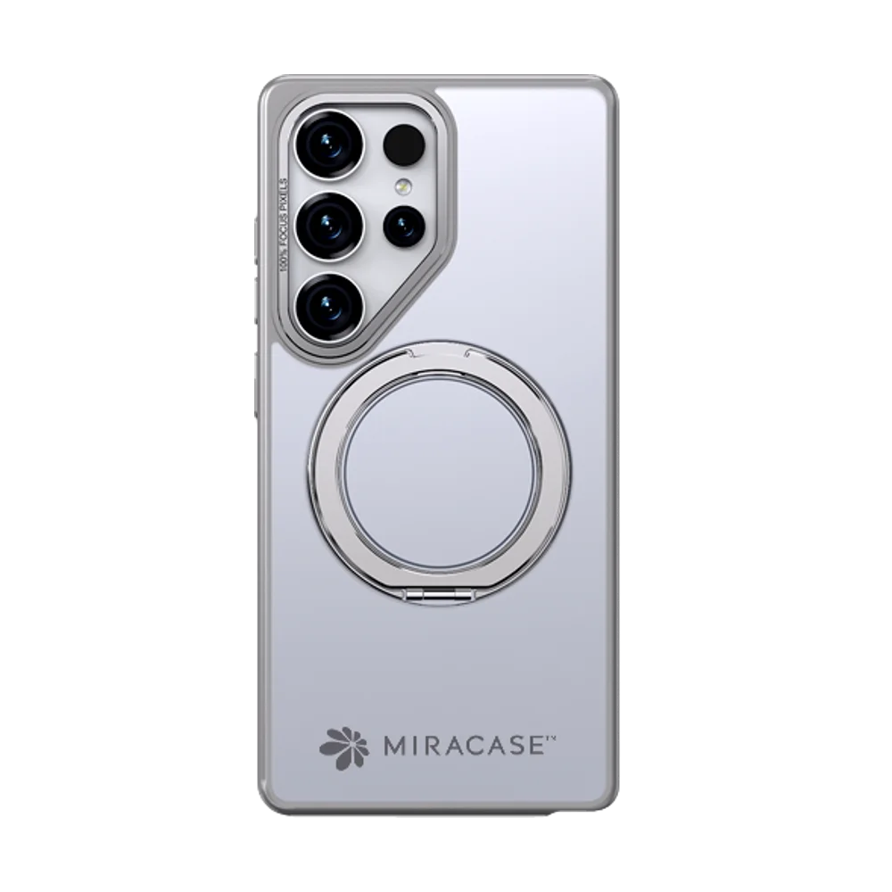 כיסוי MagSafe ל-Samsung Galaxy S25 Ultra מבית Miracase דגם Miraring – בצבע אפור
