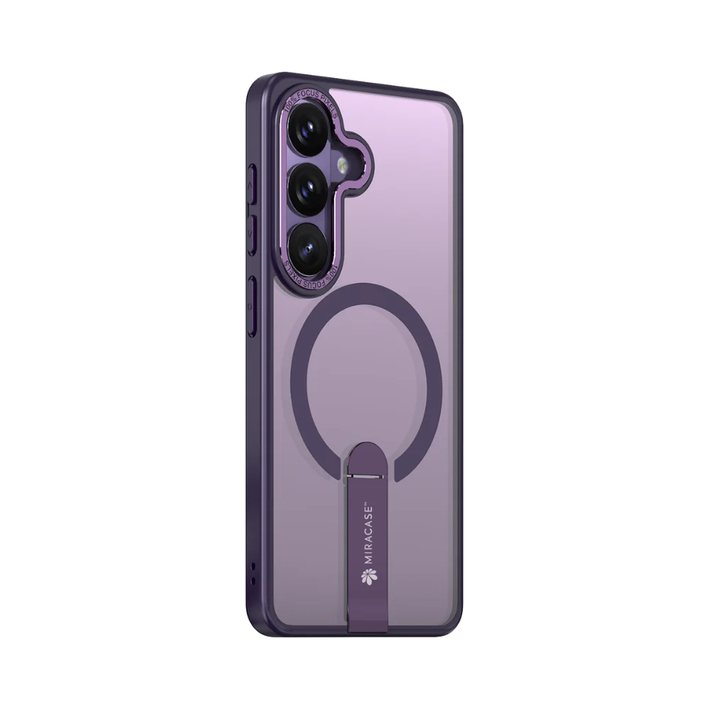 כיסוי MagSafe ל-Samsung Galaxy S26 מבית Miracase דגם Mirastand – בצבע סגול