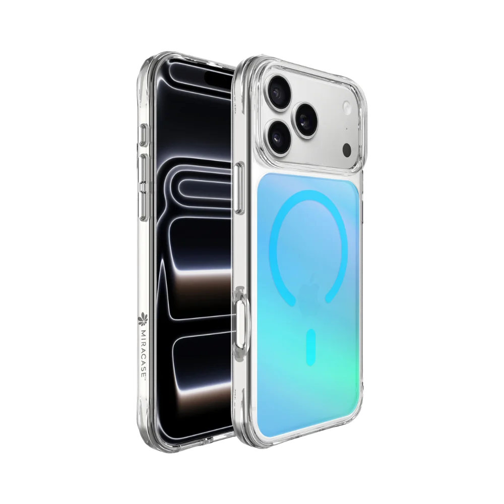 כיסוי MagSafe ל-Apple iPhone 17 Pro מבית Miracase דגם Mirachrome – בצבע כחול