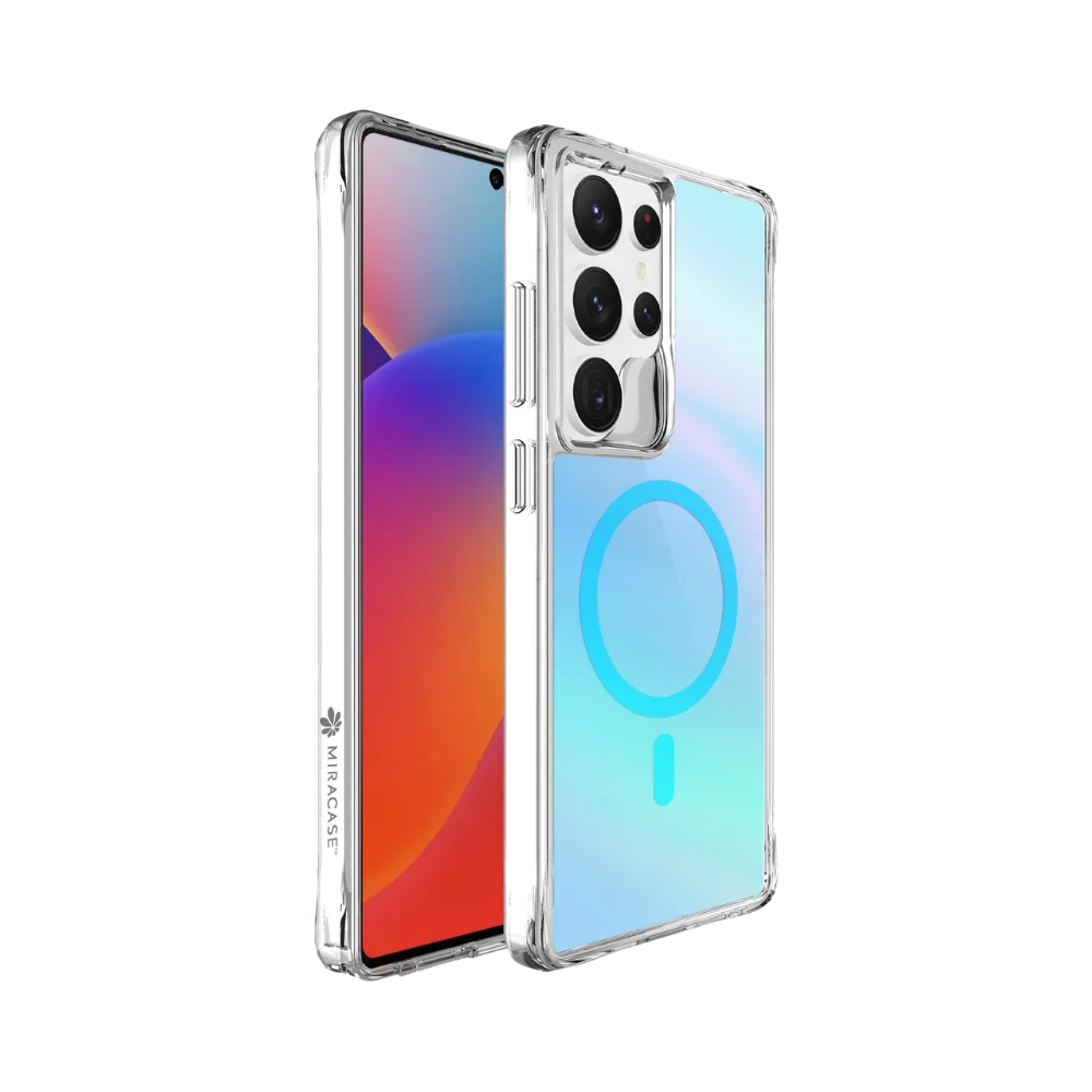 כיסוי MagSafe ל-Samsung Galaxy S25 Ultra מבית Miracase דגם Mirachrome – בצבע כחול